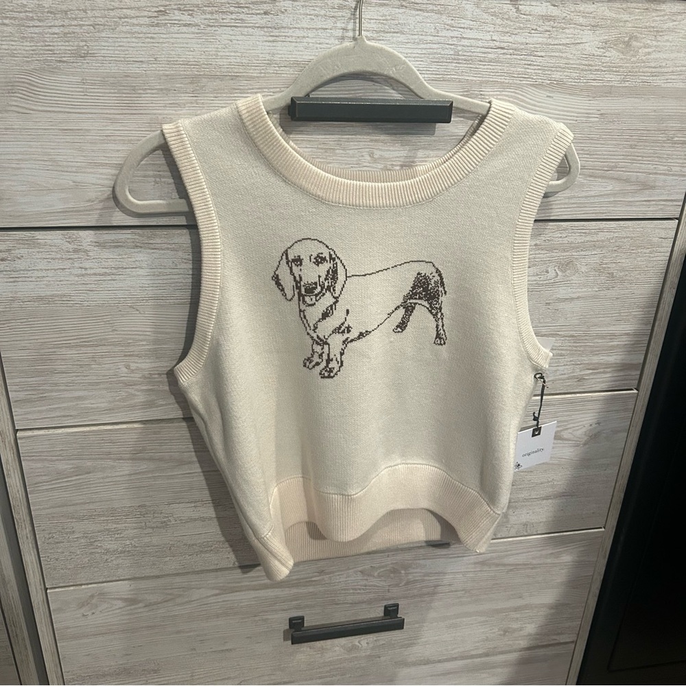 NEW Dry Goods Originality Dog Sweater Vest Size XL